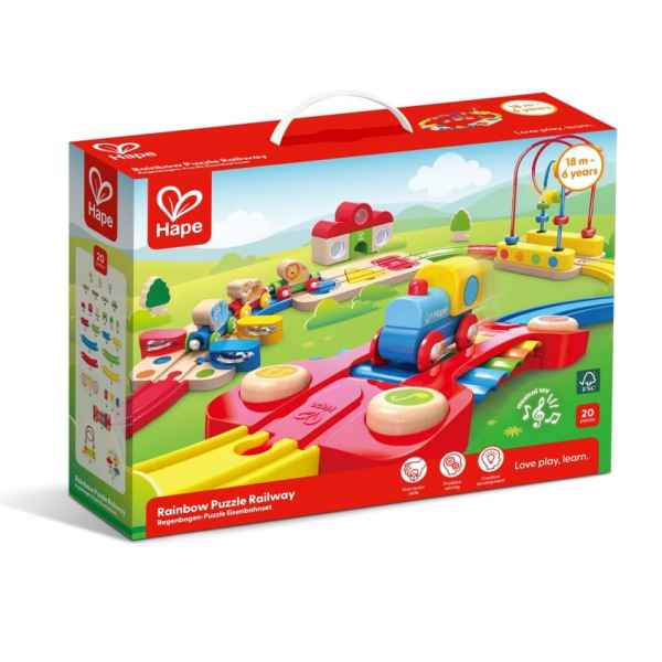 Дървен комплект Hape, Железопътен комплект, Цветовете на дъгата-iuQ08.jpeg