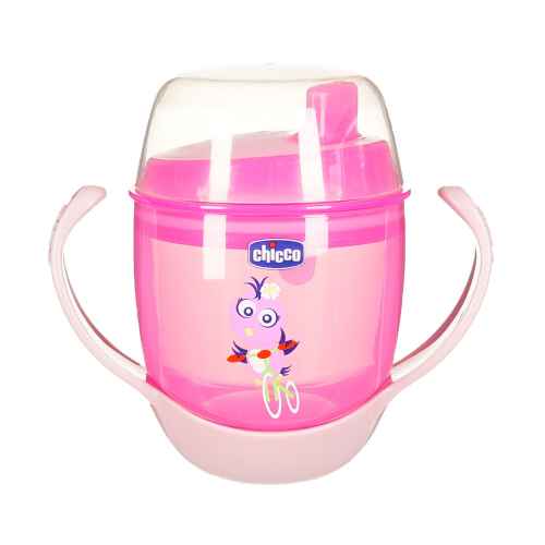 Неразливаща се чаша Chicco Meal Cup, розова
