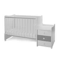 Бебешко легло Lorelli MAXI PLUS NEW 70/160, БЯЛО/STONE GREY-3BOX-j3Glr.jpeg