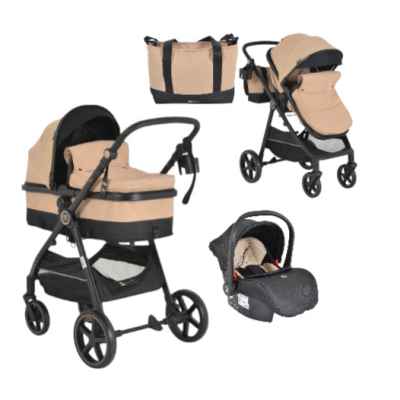 Комбинирана бебешка количка 4в1 Moni Tokyo, бежов