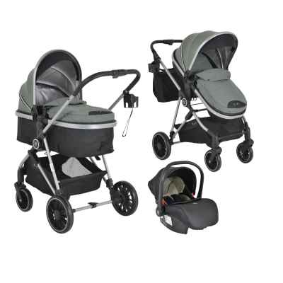 Комбинирана бебешка количка 4в1 Moni Kali, маслиново зелен