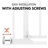 Предпазна преграда за бебе Hauck Clear Step Autoclose 2, White-jNAxn.jpeg