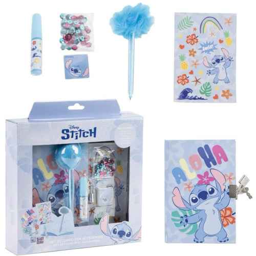 Детски дневник с катинар и аксесоари Cerda, Stitch
