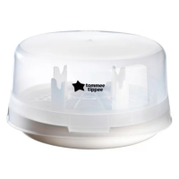 Парен стерилизатор за микровълнова фурна Tommee Tippee Micro Steri, с включена ортодонтична залъгалка 0-6 м-jTzZ1.png