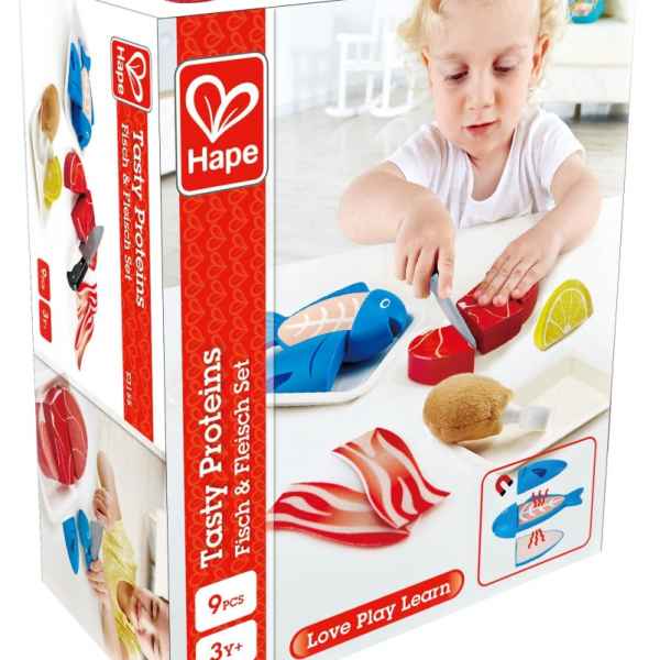 Дървен комплект Hape, Риба и месо, 9 части-jWUru.jpeg