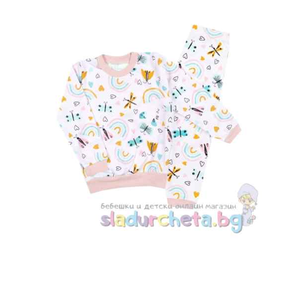 Детска пижама Сибел, Пеперуди-дъга в щампа-jfVZS.jpeg