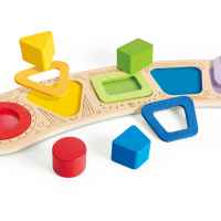 Дървен пъзел с форми за сортиране Hape, 11 части-jfXuP.jpeg