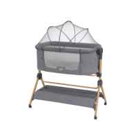 Бебешка мини кошара + Столче за хранене 2в1 Kikka Boo Sleat Me, Grey-jooU4.jpeg