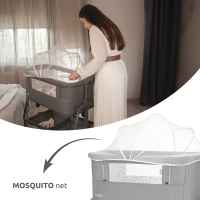 Бебешка мини кошара с падаща преграда 2в1 Lorelli Layla, Beige-jw1D0.jpeg