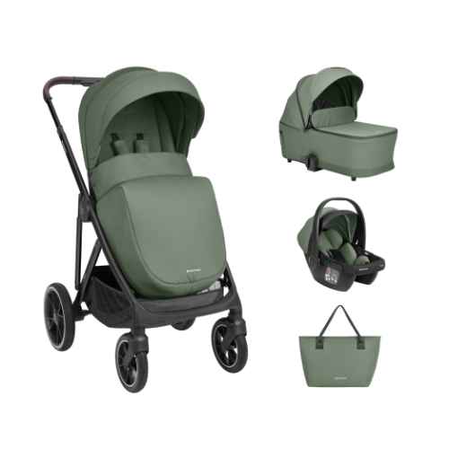 Комбинирана бебешка количка 3в1 Kikka Boo Chiara, Army Green