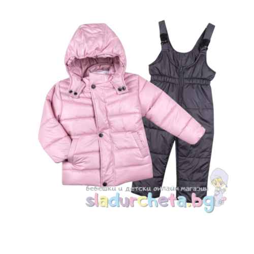 Детско яке с гащеризон Вега-М, светла пепел