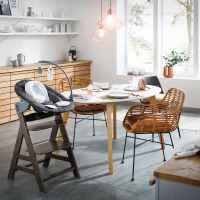 Шезлонг за столче за хранене 2в1 Hauck Alpha+ Bouncer, Deluxe melange grey-kmkkz.jpeg