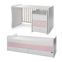 Бебешко легло Lorelli MAXI PLUS NEW 70/160, БЯЛО/ORCHID PINK-3BOX-kms6E.jpeg