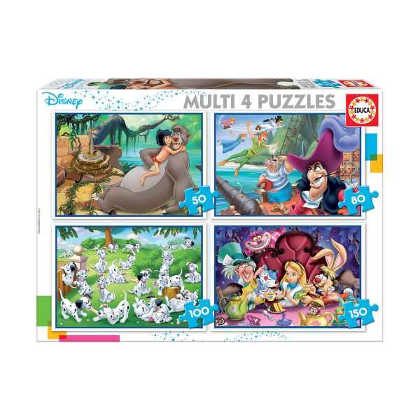 Пъзел 4в1 Educa, Дисни Класик, 50-80-100-150 части-kvtod.jpeg