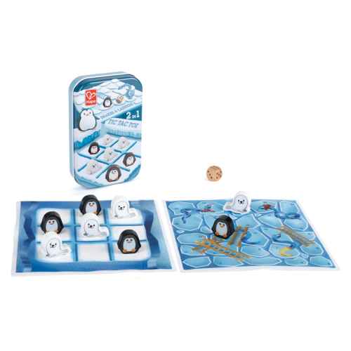 Занимателна игра 2 в 1 Hape, Морски шах и Змии и стълби