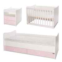 Бебешко легло Lorelli COMBO 172/72, БЯЛО/ORCHID PINK-lETZt.jpeg