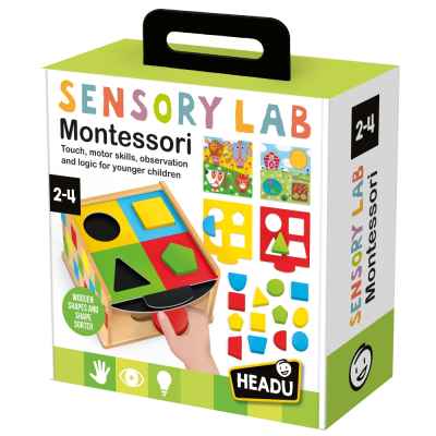 Образователен комплект Headu, Montessori, Сензорна лаборатория