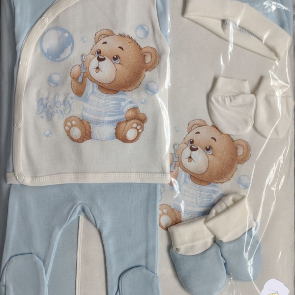 Комплект за изписване Светли, Мече бял/син-lJv4Z.png