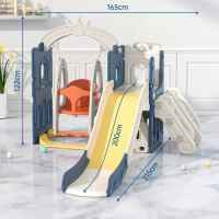 Детски комплект за игра 2 в 1 Feelkids, Замък, пързалка и люлка в син-lQNlC.jpeg