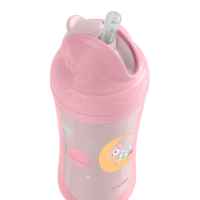 Чаша със силиконовa сламка Kikka Boo Moony me, Pink 220мл-lSdGv.jpeg