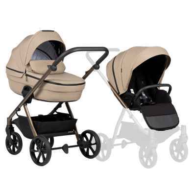 Комбинирана бебешка количка 2в1 Tutis UNO 6+, Nougat