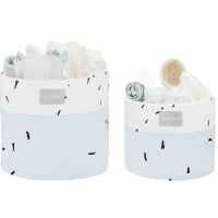 Комплект кош за аксесоари 2 бр Kikka Boo Bear with me, Blue 18см и 14см-luLMo.jpeg