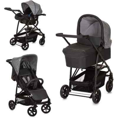 Комбинирана бебешка количка 3в1 Hauck Rapid 4 Plus Trioset, Melange grey
