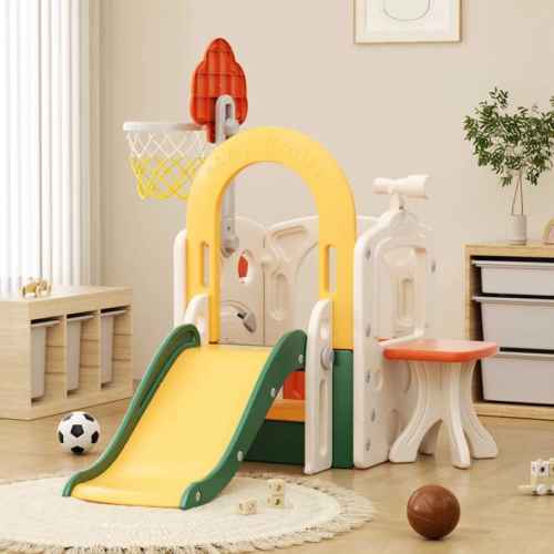 Мултифункционален детски комплект за игра 8 в 1 Feelkids, с пързалка