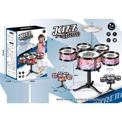 Детски комплект барабани, с чинел