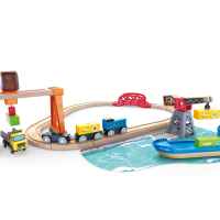 Комплект за игра Hape, Товарно пристанище, 26 части-mFdD9.jpeg