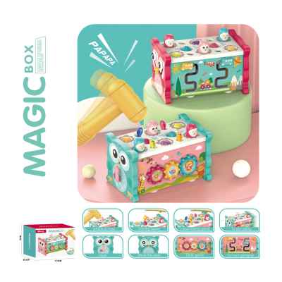 Образователна игра сортер 8 в 1 Chipolino, Бухалче