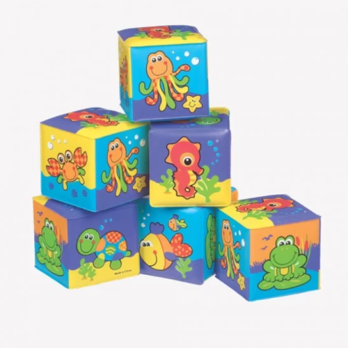 Меки кубчета за баня Playgro, 6 бр.