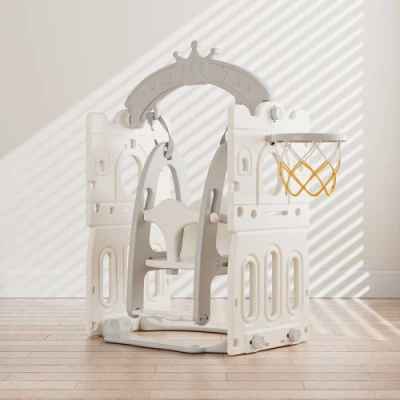 Детска пластмасова люлка Feelkids, сива