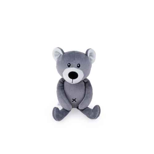 Мека играчка за гушкане Bali Bazoo Teddy Bear, тъмносив