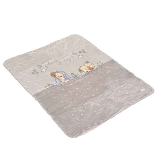 Бебешко одеяло Cangaroo Softy Lovely day, сиво 110/140 см-mie1M.jpeg