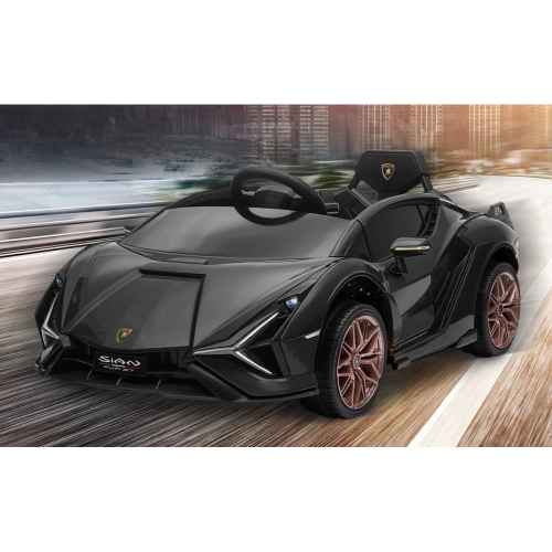 Акумулаторна кола JJ Lamborghini SIAN 4X4 12V, черен металик