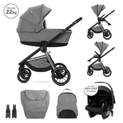 Комбинирана бебешка количка 3в1 Lorelli Bianca, Grey