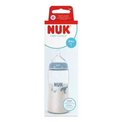 Шише РР Nuk First Choice Temperature control 300мл. силиконов биберон 3+мес. р-р М, Кит