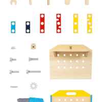 Дървена работна маса с инструменти Hape, 51 части-n2njP.jpeg