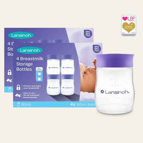 Шишета за съхранение на кърма Lansinoh, 4 бр.