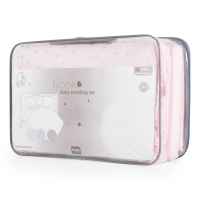 Бебешки спален комплект 6 части Hugzzz Nook 120/60 см, Pink stars-n4n1O.jpeg