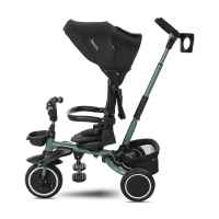 Сгъваема триколка с ротация 360 Lorelli Freccia, BLACK+GREEN-n8F98.jpeg