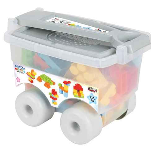 Конструктор в количка Pilsan MASTER, 54 елемента