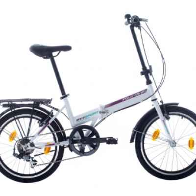 Детски сгъваем велосипед Bikesport Folding 20, white pearl