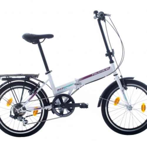 Детски сгъваем велосипед Bikesport Folding 20, white pearl
