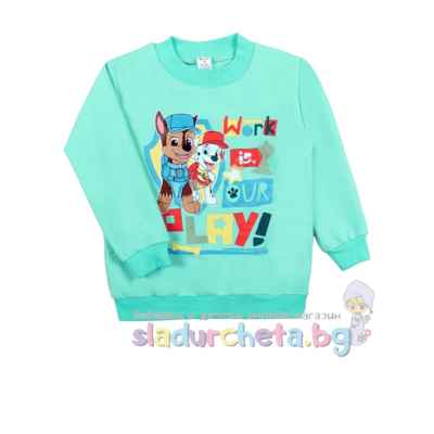 Детска блуза Светли, мента