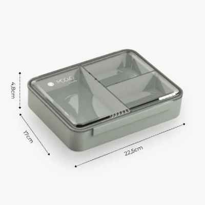 Кутия за храна Nuvita Kiddiekit 950 мл, Sage Green