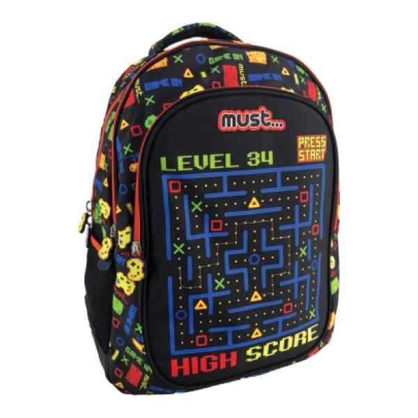 Детска раница с 3 ципа Must, High Score-o9K8r.jpeg