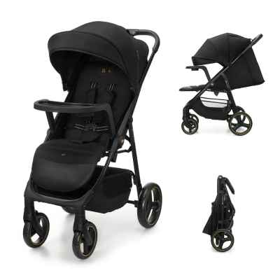 Лятна бебешка количка с табла KinderКraft Trig 3, Onyx Black