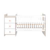 Бебешка дървена кошара със скрин Kikka Boo Ilana, Beige-oEoDg.jpeg